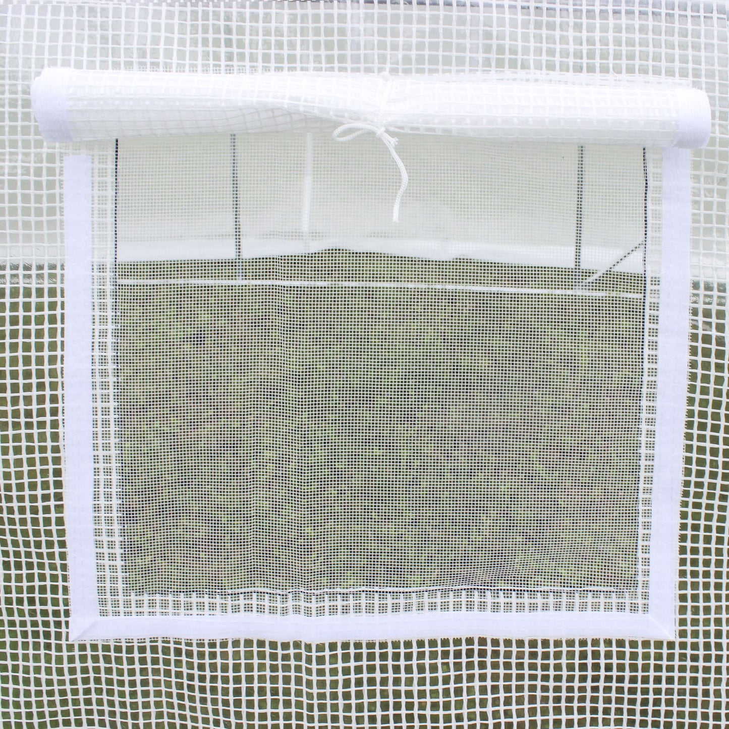 Outsunny 3 x 2 x 2m Polytunnel Greenhouse Replacement Cover ONLY Winter Garden Plant PE Cover for Tunnel Walk-in Greenhouse with Roll-up Windows Door Outdoor, White