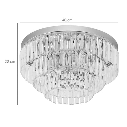 HOMCOM 112 Crystallite Ceiling Chandelier