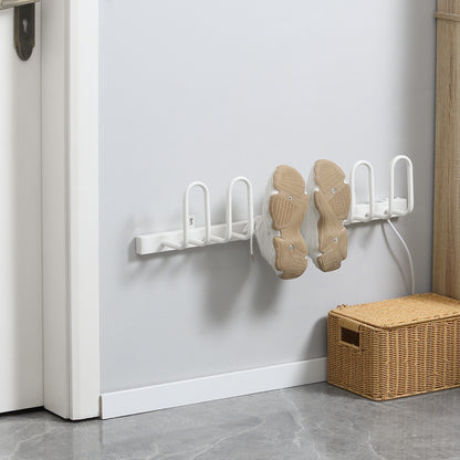 HOMCOM 3 Pairs Electric Shoe Dryer, Wall Mounted Shoe Warmers with Constant Temperature for Boots, Leather Shoes, Socks, White--ChewyGames-ChewyGames