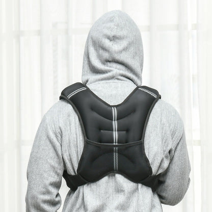 HOMCOM 8KG Weighted Vest, Running Weight Vest with Adjustable Strap, Convenient Pocket and Reflective Strips for Men and Women
