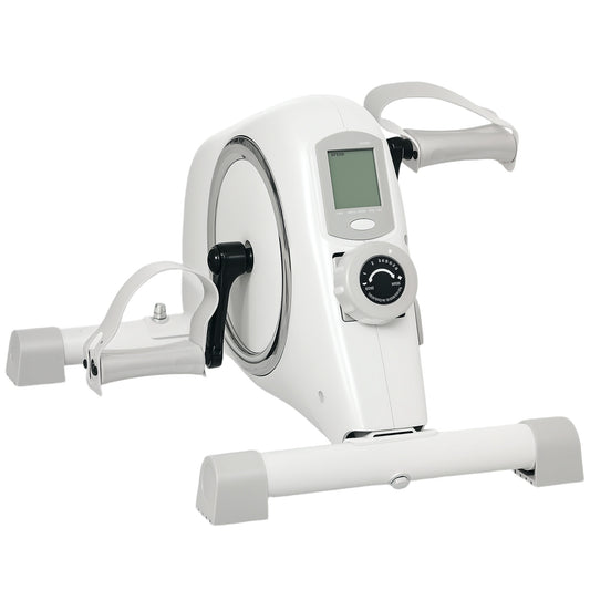 SPORTNOW Pedal Exerciser with Eight Level Magnetic Resistance, with Eight-Level Magnetic Resistance, White