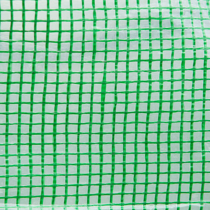 Outsunny Walk-in Polytunnel Greenhouse, Outdoor Garden Tunnel Greenhouse Tent with Zipped Roll-Up Door and 6 Mesh Windows, 4 x 3M--ChewyGames-ChewyGames