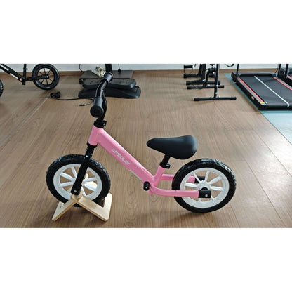 AIYAPLAY 11.2" Balance Bike for 2-5 Years, Toddler Bike with Lighting Wheels, Adjustable Seat & Handlebar, 360° Steering, Pink