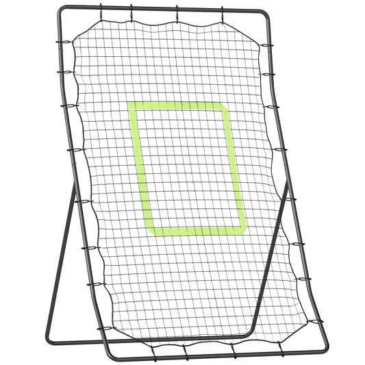 HOMCOM Baseball Rebounder Net Teens Adults Game Spot Softball Training Aid Practise Target Strike Shot Goal Play