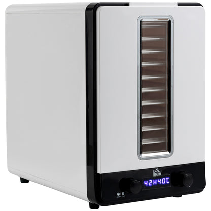 HOMCOM 11-Tray Food Dehydrator, 40-70℃ Temperature and Timer