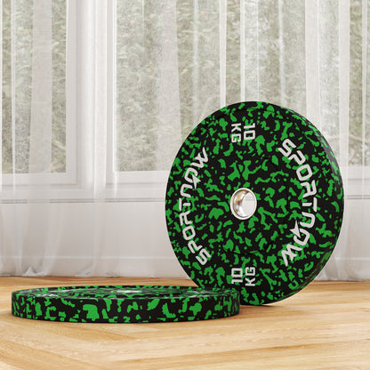 SPORTNOW Olympic Weight Plates with 5cm Holes, for Weight Lifting, 2 x 10kg--ChewyGames-ChewyGames