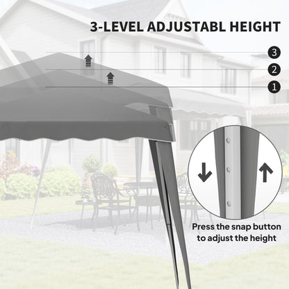 Outsunny 2.5 x 2.5M Pop up Garden Tent - Grey