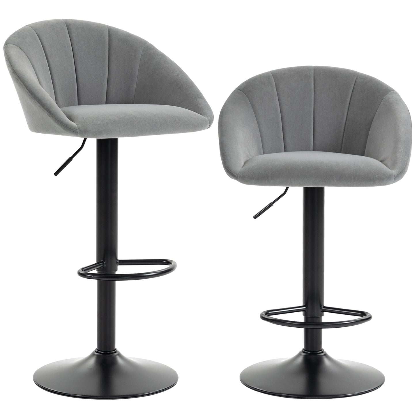 HOMCOM stool counter backs