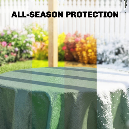 Outsunny 3 x 4m Waterproof Tarpaulin, 90GSM Tear-Resistant PE Tarp with Reinforced Grommets, UV Protected Cover