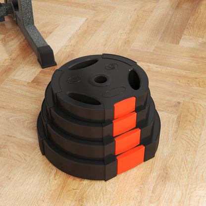 SPORTNOW Weight Plates Set, with Two 10kg and Two 5kg weights, Black