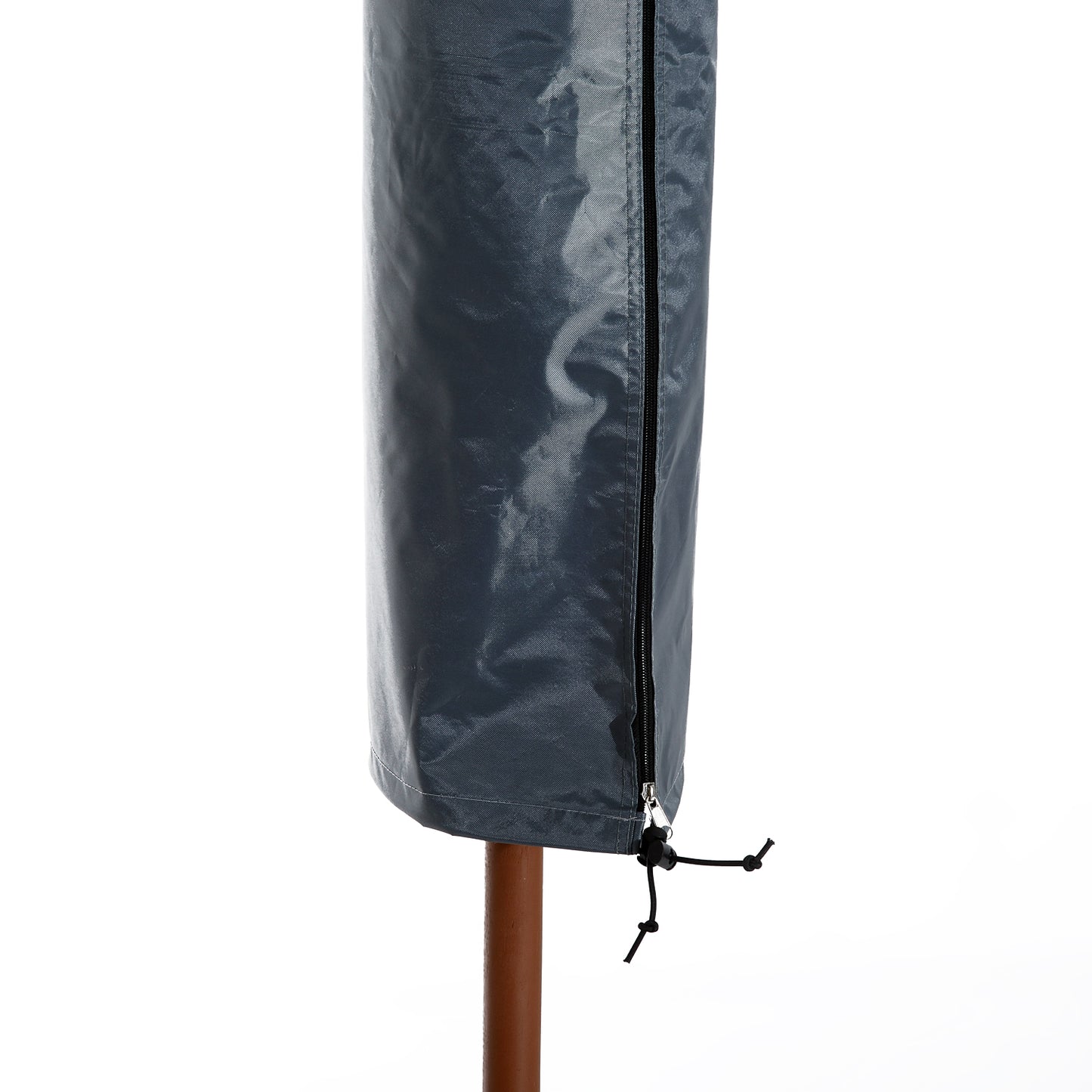 Outsunny Parasol Cover, Cantilever Umbrella Cover, Banana Umbrella Cover with Zipper for Outdoor Garden, Patio, Grey