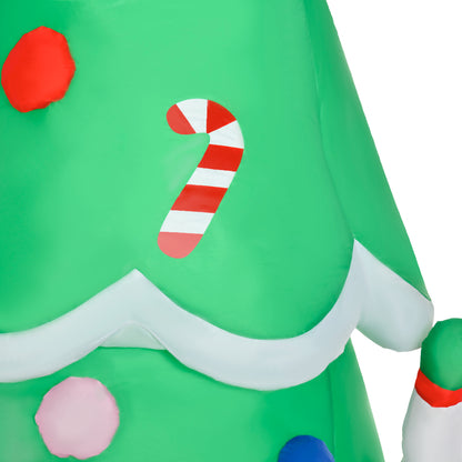 HOMCOM 7FT Christmas Inflatable Tree LED Lighted for Indoor Outdoor Decoration