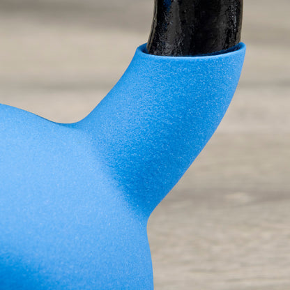 HOMCOM Kettlebell, 8kg Kettle Bell with Non-Slip Handle for Home Gym Weight Lifting and Strength Training, Blue