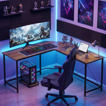 HOMCOM Corner L-Shape Computer Desk PC Workstation Writing Gaming Table Home Office