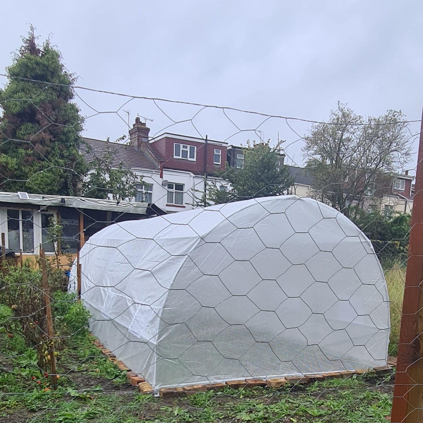 Outsunny Poly Tunnel for Garden, Walk-in Polytunnel with Door and Roll Up Windows, 6 x 3 x 2 m, White