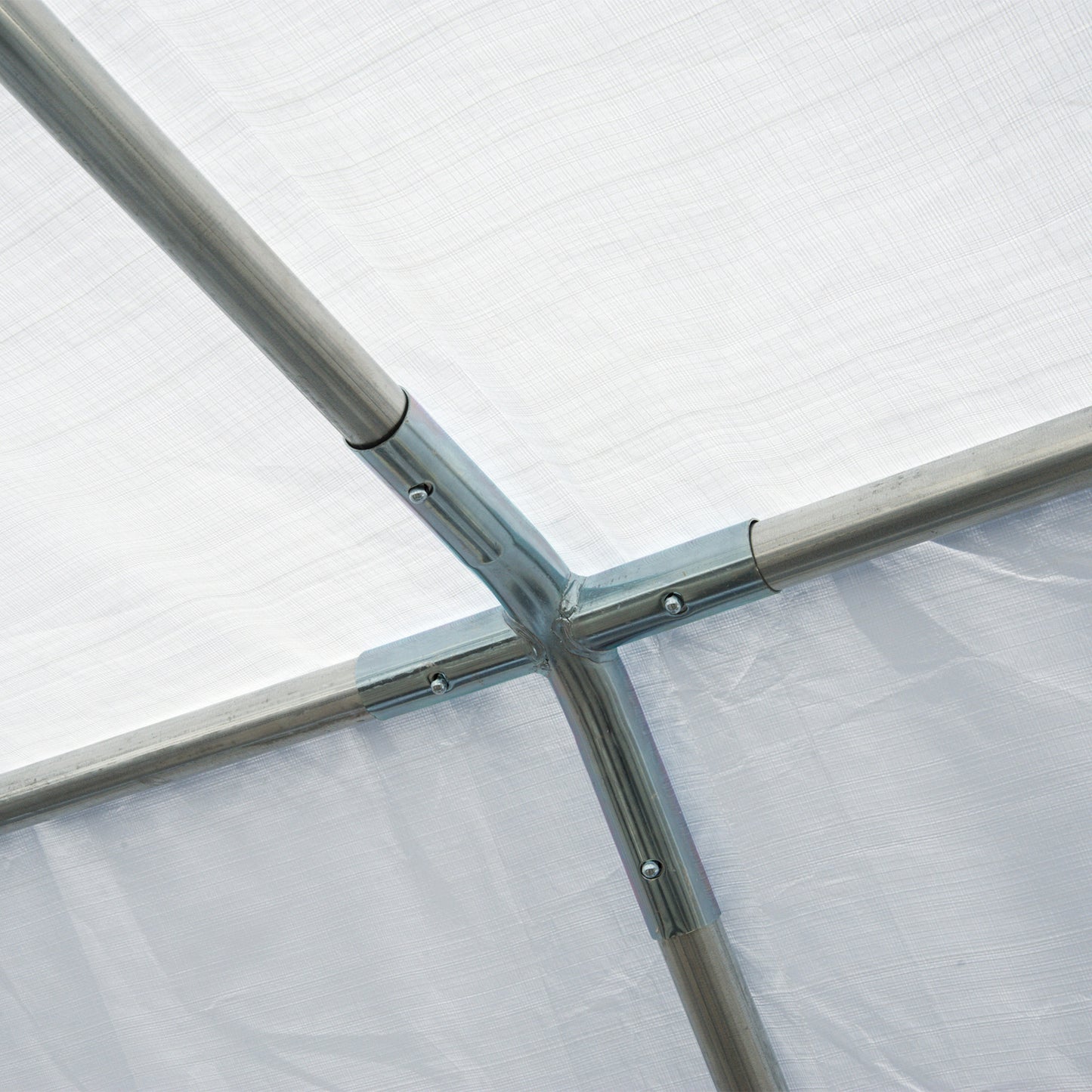 Outsunny 8m x 4m Garden Gazebo Marquee Wedding Shelter Level 4 Wind Protection, White