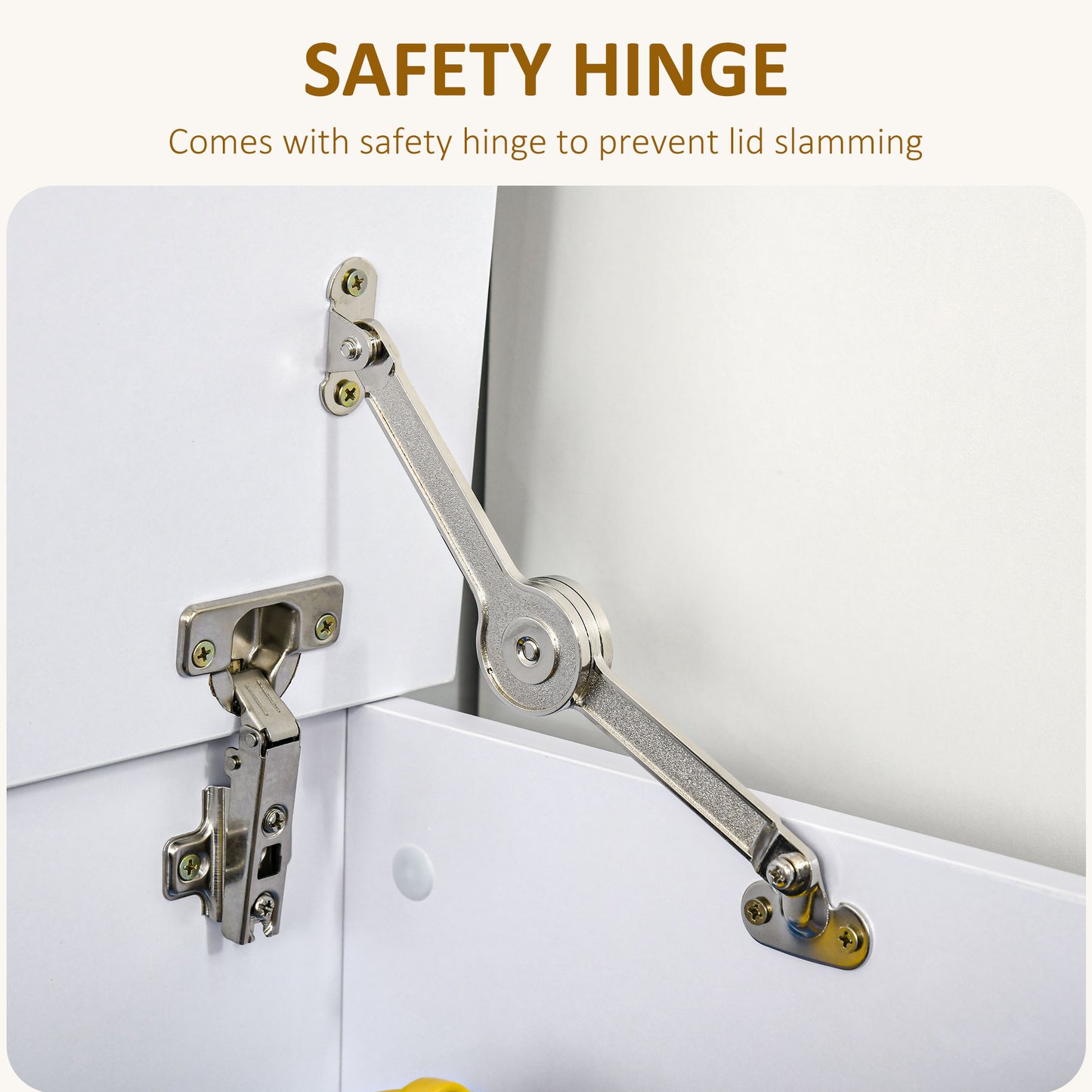 Storage Chest With Lid, 113L Storage Box White