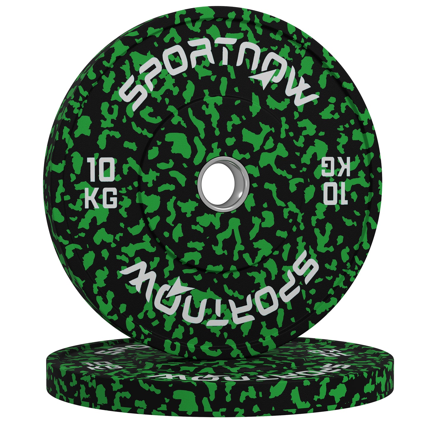SPORTNOW Olympic Weight Plates with 5cm Holes, for Weight Lifting, 2 x 10kg--ChewyGames-ChewyGames