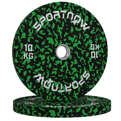 SPORTNOW Olympic Weight Plates with 5cm Holes, for Weight Lifting, 2 x 10kg--ChewyGames-ChewyGames