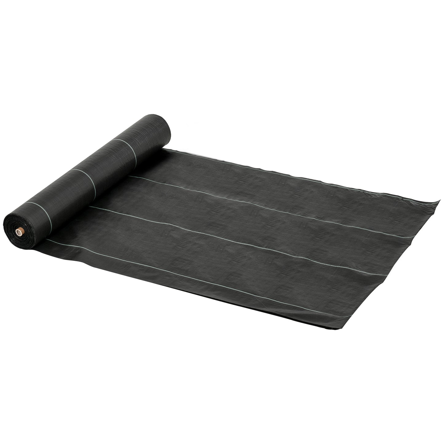 Outsunny 2m x 50m Weed Control Membrane, Heavy Duty Weed Control Barrier Fabric, 100gsm Ground Cover for Patios, Garden