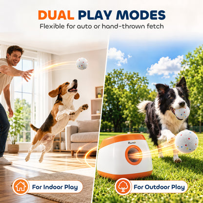 PawHut 6 Pack Dog Balls Toys Fits Aggressive Chewers, Indestructible Teething and Water ETPU Balls for Throw and Fetch