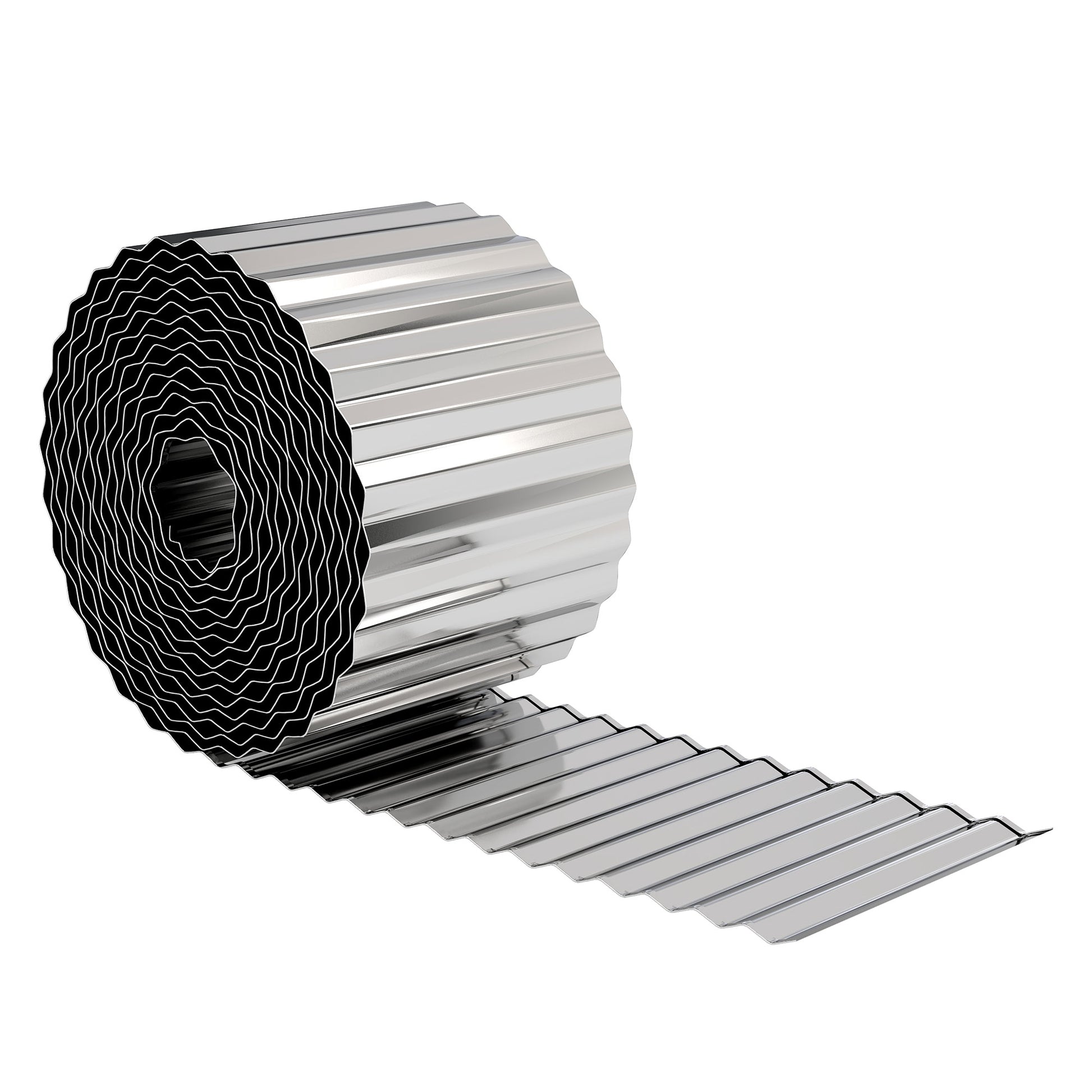 Outsunny Metal Garden Edging Border, 8 in x 21.3 ft Corrugated Heavy Duty Galvanised Steel Lawn Edging, Silver Tone--ChewyGames-ChewyGames