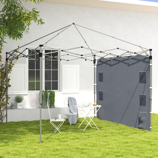Outsunny 195 x 295cm Replacement Gazebo Sidewall - Grey--ChewyGames-ChewyGames