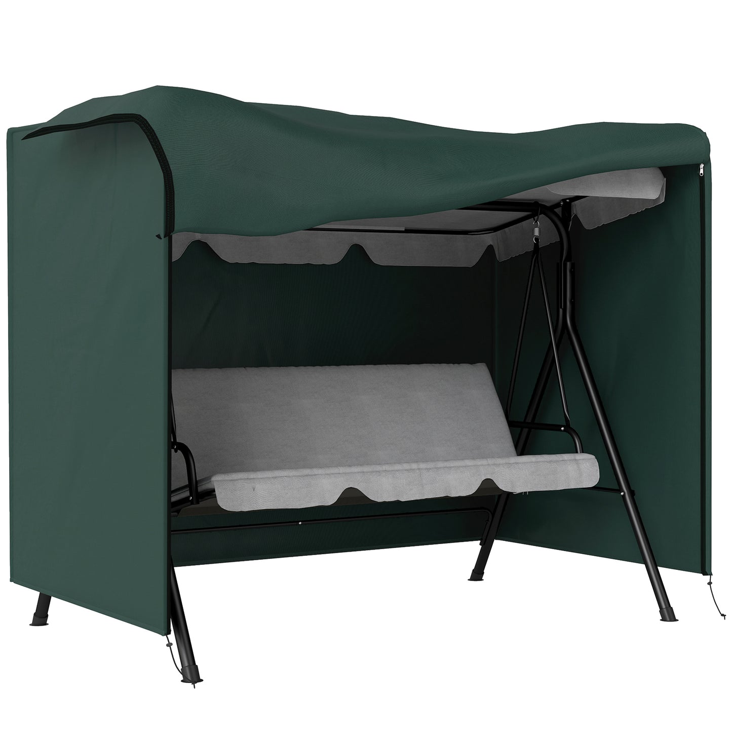 Outsunny 152 x 177cm Three-Seater Swing Chair Protective Cover Green