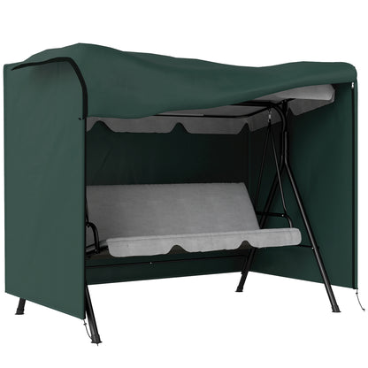 Outsunny 152 x 177cm Three-Seater Swing Chair Protective Cover Green