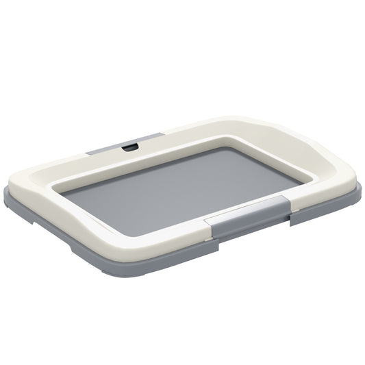 PawHut Dog Toilet Tray for Training Dogs, Dog Litter Tray for Indoor, Outdoor, 47 x 34 x 6cm