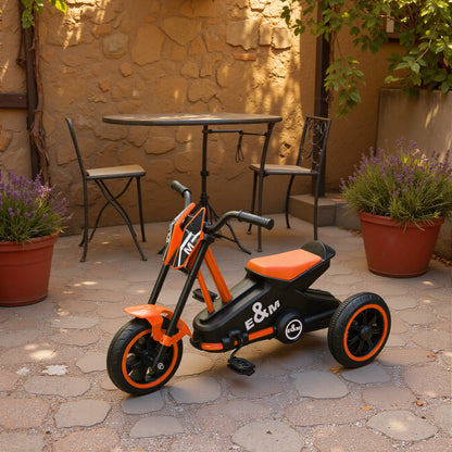AIYAPLAY Kids Tricycle Baby Trike, Kids Trike with Pedal, 3 Wheel Toddler Balance Bike for Indoor Outdoor Use, Orange