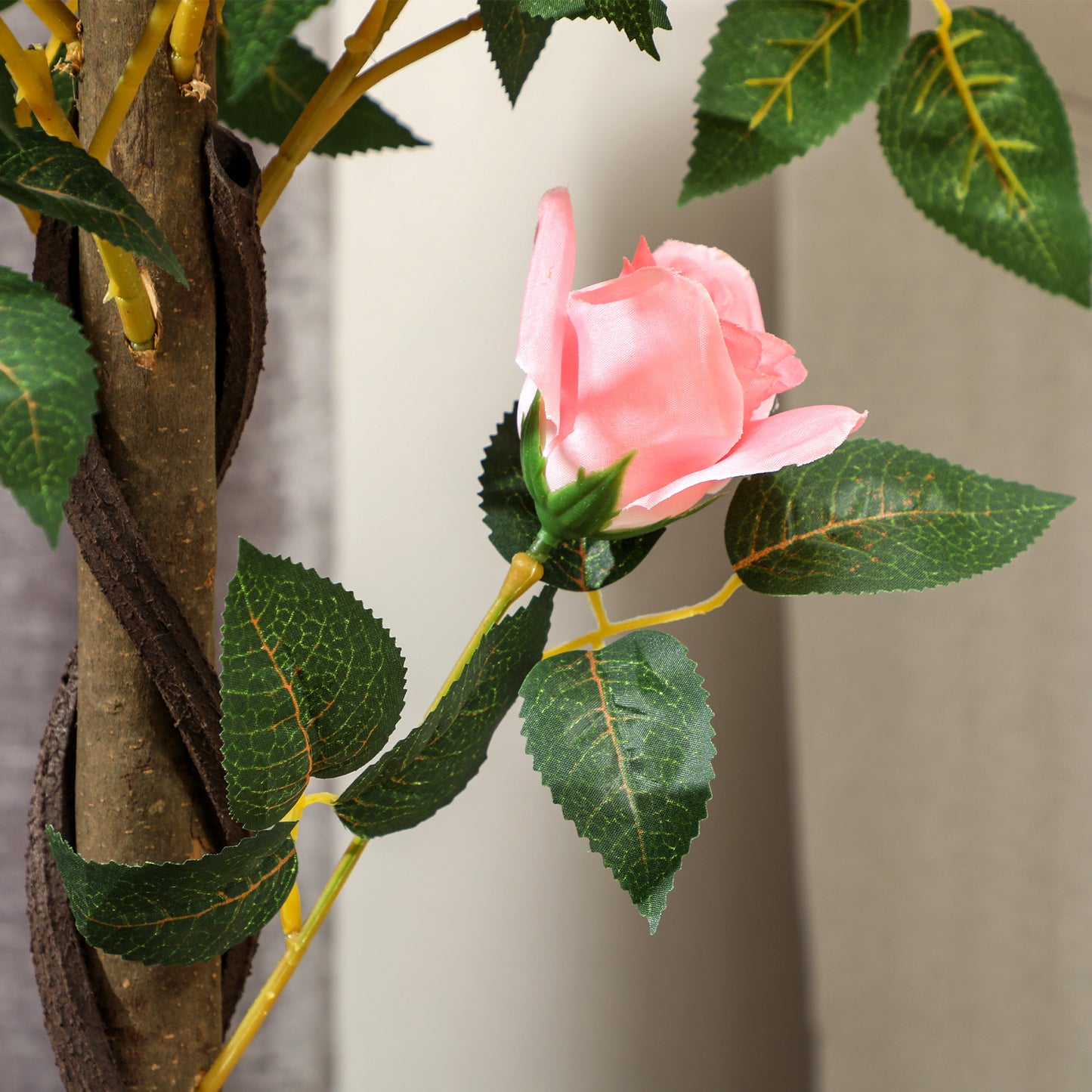 Outsunny Set of 2 Artificial Plants Pink Rose Floral in Pot, Fake Plants for Home Indoor Decor, 90cm--ChewyGames-ChewyGames