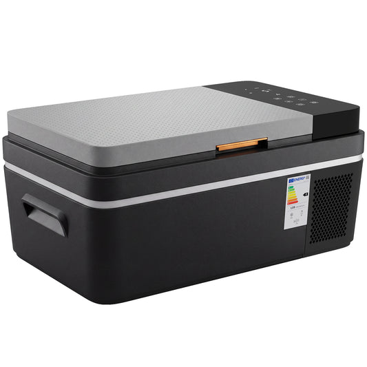 Outsunny 20L Compressor Car Fridge Freezer, Camping Refrigerator with App Control, 12/24V DC and 100-240V AC,