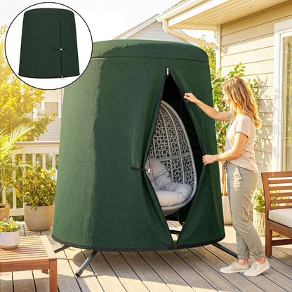 Outsunny 196 x 230 cm Hanging Egg Chair Protective Cover - Green