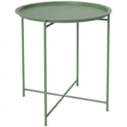 Outsunny Steel Removable Tray Top Garden Table - Green