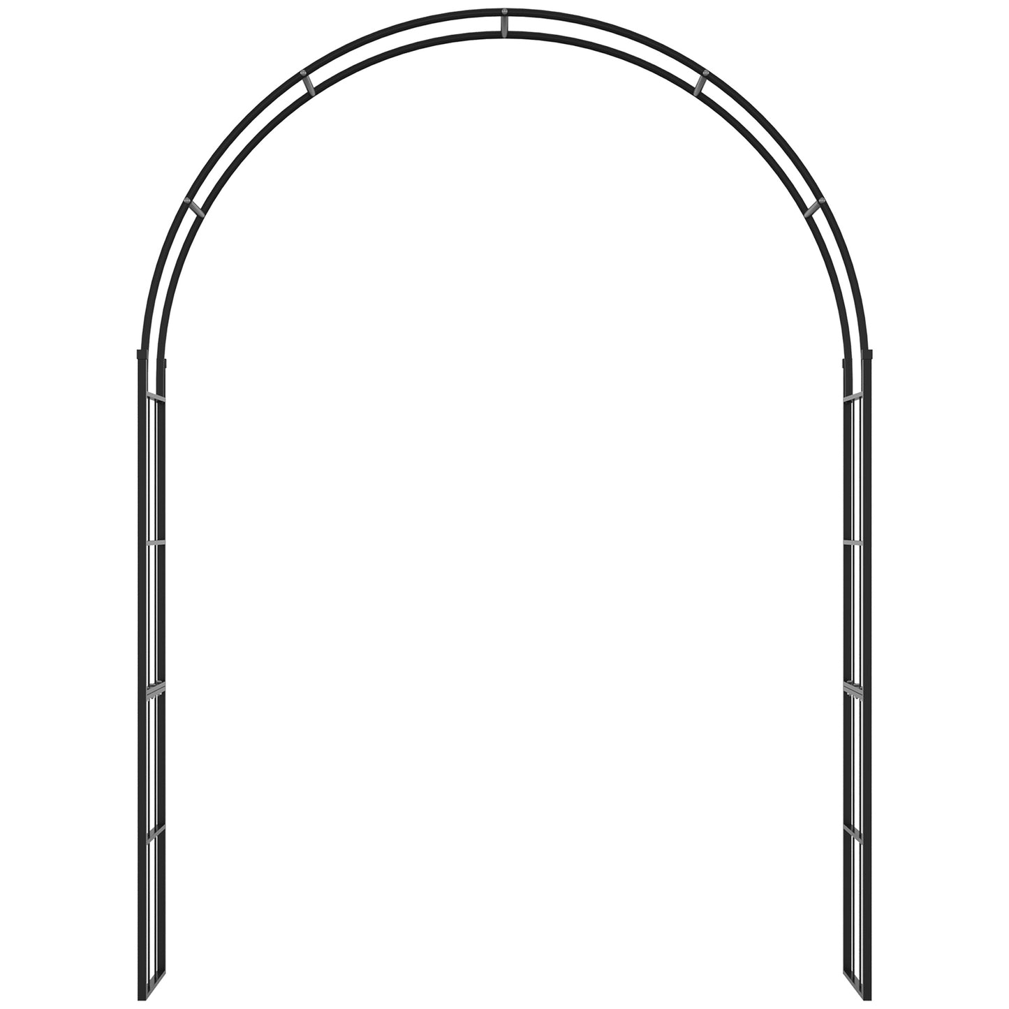 Outsunny 223cm Garden Arch Trellis, Outdoor Wedding Arbor for Ceremony for Climbing Roses, Vines and Plants--ChewyGames-ChewyGames