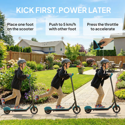 SPORTNOW Electric Scooter for Kids, with LED Display, Green