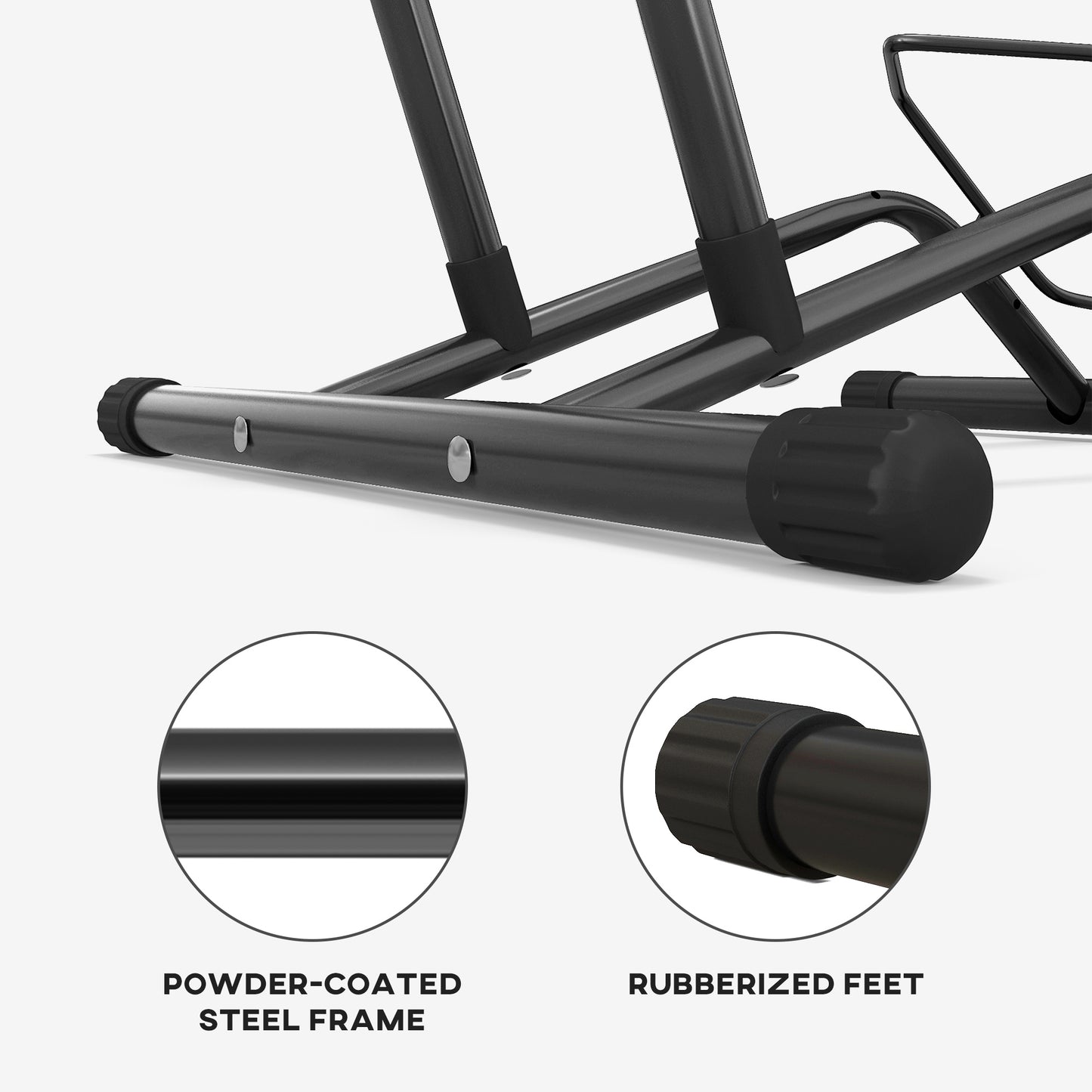 Two Bike Stands, Bicycle Storage Rack, for Indoor Garages, Home, Office