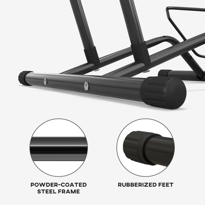 Two Bike Stands, Bicycle Storage Rack, for Indoor Garages, Home, Office