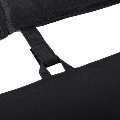 Outsunny Garden Sun Lounger Cushion Replacement Soft Sunbed Reclining Chair Relaxer Pad with Pillow, Cushion ONLY - Black