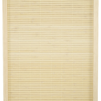 HOMCOM Room Divider, Freestanding Privacy Screen, 4 Panel Folding, 180 x 180cm, Natural