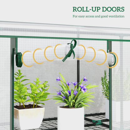 Outsunny 46 x 215cm Nine-Shelf Greenhouse