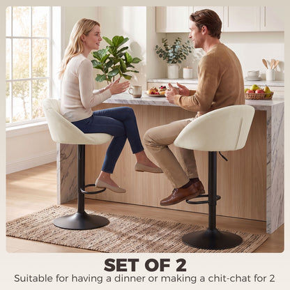 HOMCOM stool counter backs