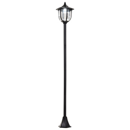 Outsunny Outdoor Garden Solar Post Lamp Sensor Light  LED Lantern Bollard Pathway Torch Light 1.77m Tall