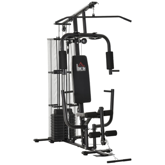 HOMCOM Multifunction Home Gym System Weight Training Exercise Workout Station--ChewyGames-ChewyGames