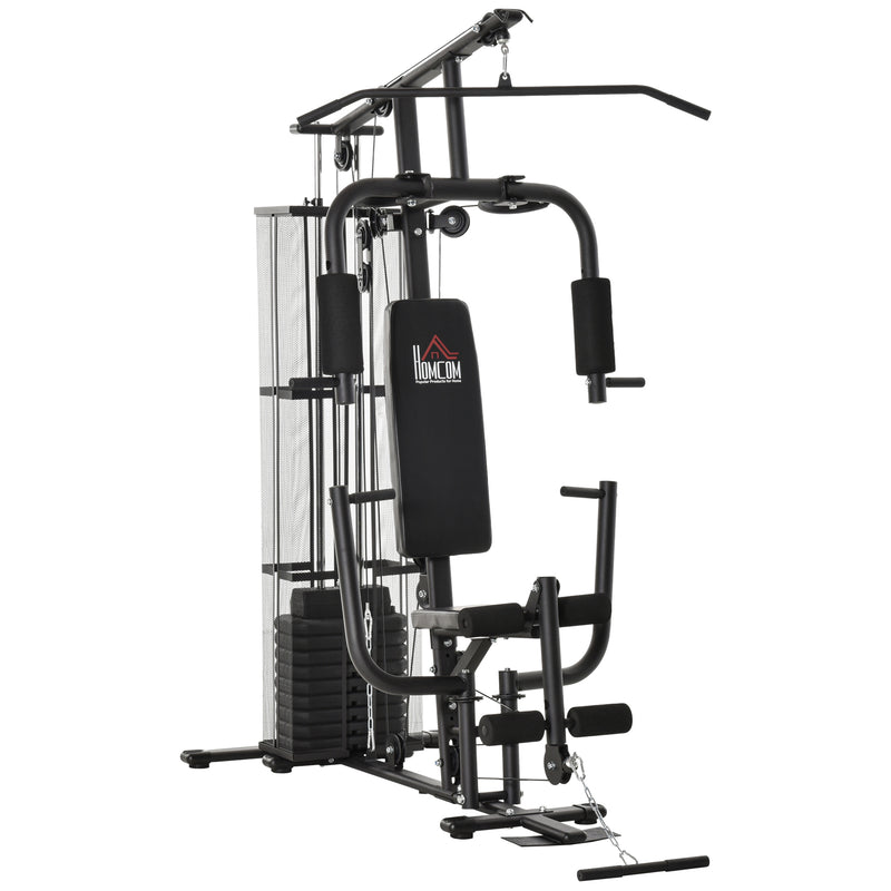 HOMCOM Multifunction Home Gym System Weight Training Exercise Workout Station--ChewyGames-ChewyGames
