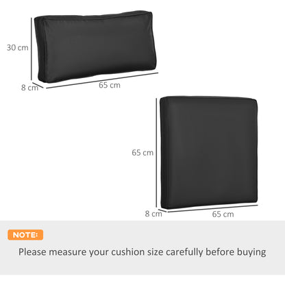 Outsunny 14-piece Dining Set Cushions - Black