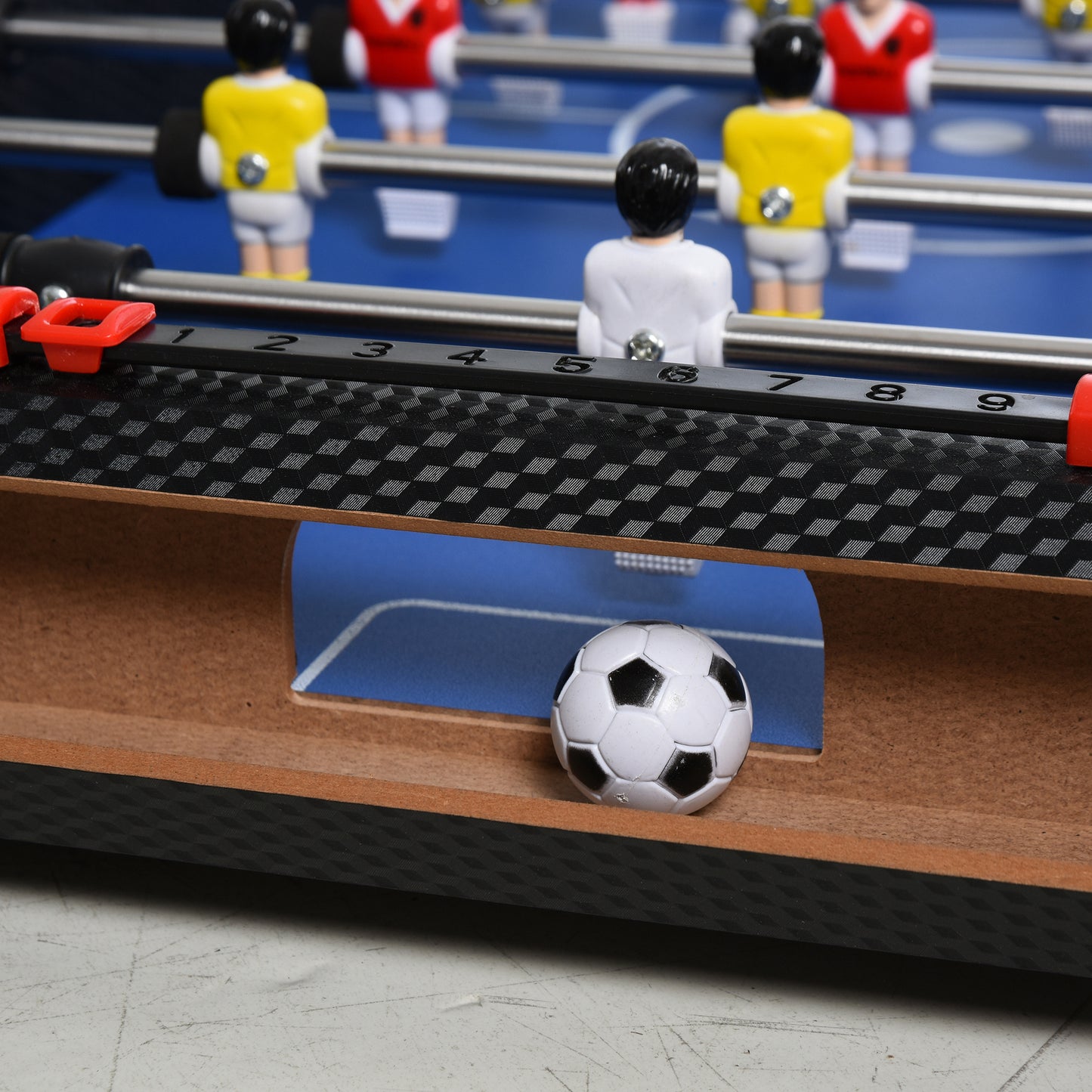 HOMCOM 29 Inch Mini Tabletop Football Foosball Gaming Table  Play Fun Game 74.5L x 36.1W x 12H CM