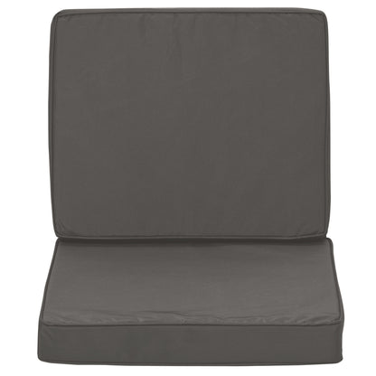 Outsunny 2-Piece Garden Seat and Back Cushion Set, Replacement Cushions for Outdoor Furniture with Seat Cushion and Back Cushion, Dark Grey