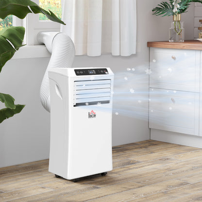 HOMCOM 9000 BTU Air Conditioning Unit, 3-in-1 Portable Air Conditioner, Dehumidifier, Cooling Fan with Remote Control, Digital Display, 2 Speeds, 24H Timer, Window Venting Kit, 28m²--ChewyGames-ChewyGames